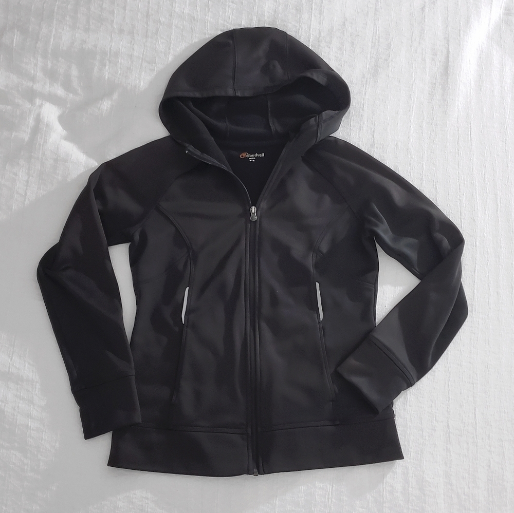 CLOUDVEIL Softshell with Fleece Hoodie And Reflective Strips